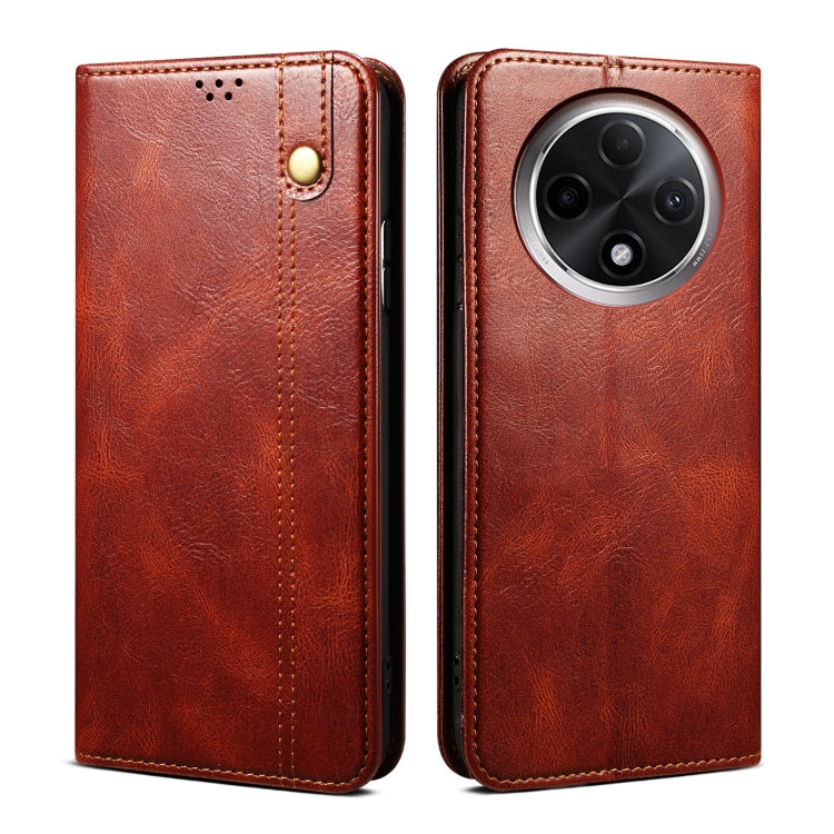 Oil Wax Crazy Horse Texture Leather Phone Case