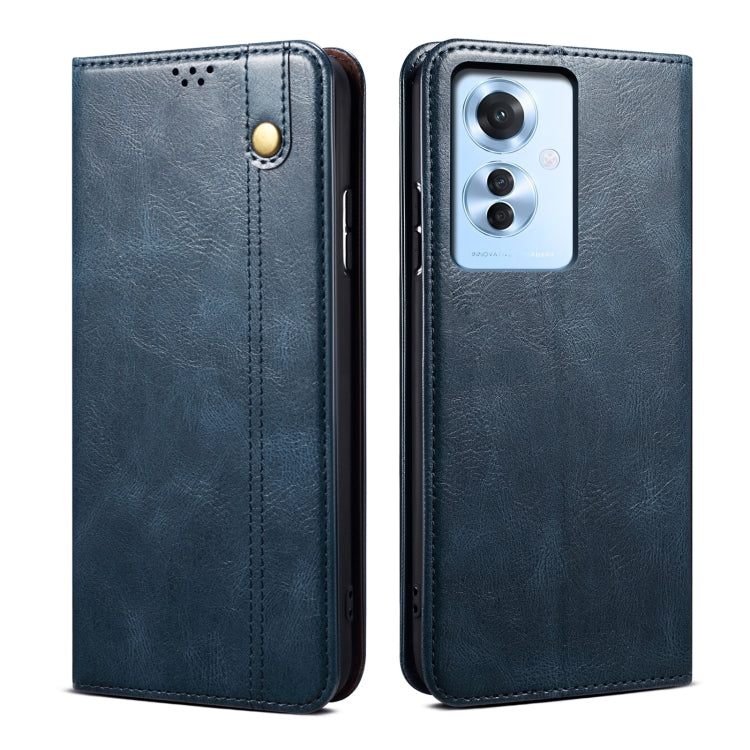 Oil Wax Crazy Horse Texture Leather Phone Case