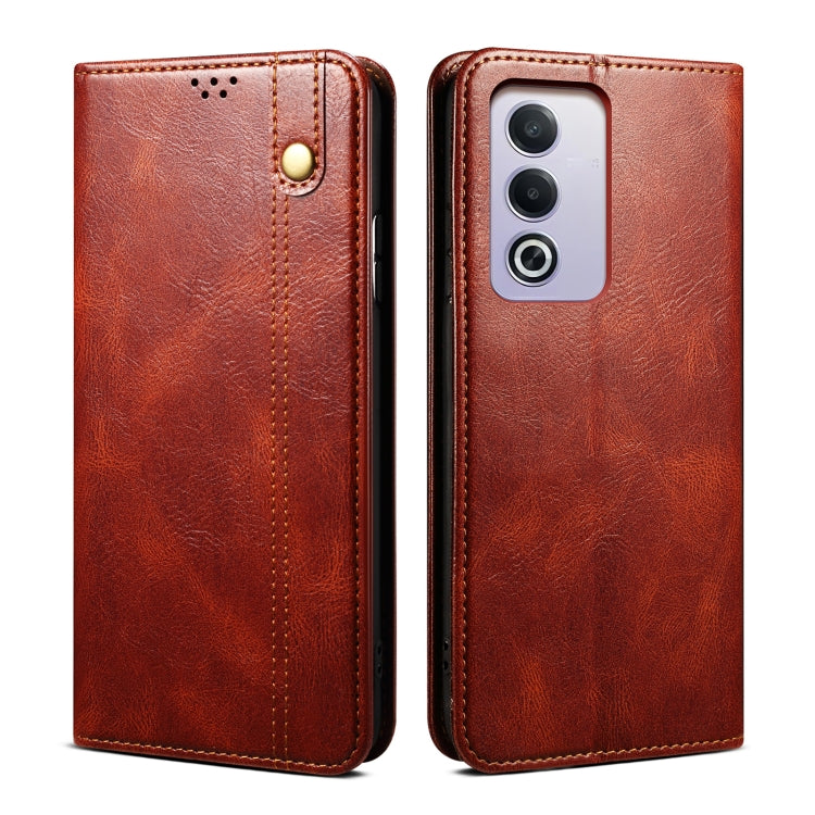 Oil Wax Crazy Horse Texture Leather Phone Case