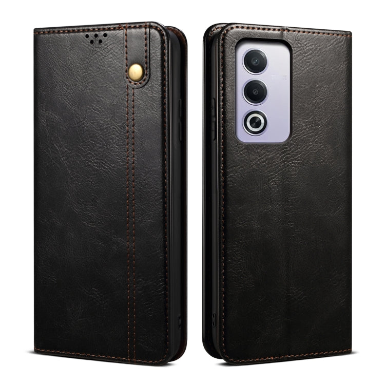 Oil Wax Crazy Horse Texture Leather Phone Case
