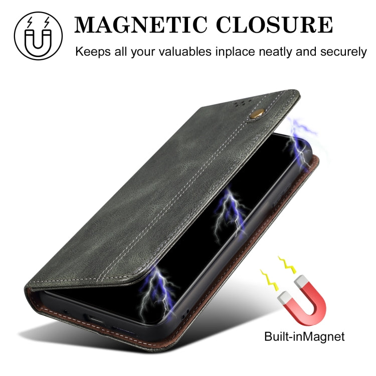 Oil Wax Crazy Horse Texture Leather Phone Case