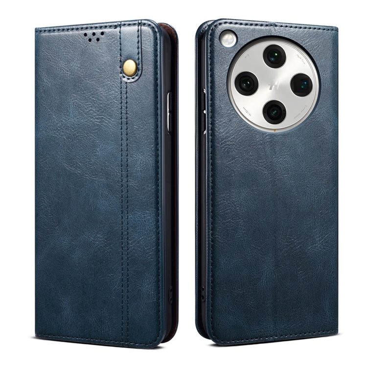Oil Wax Crazy Horse Texture Leather Phone Case