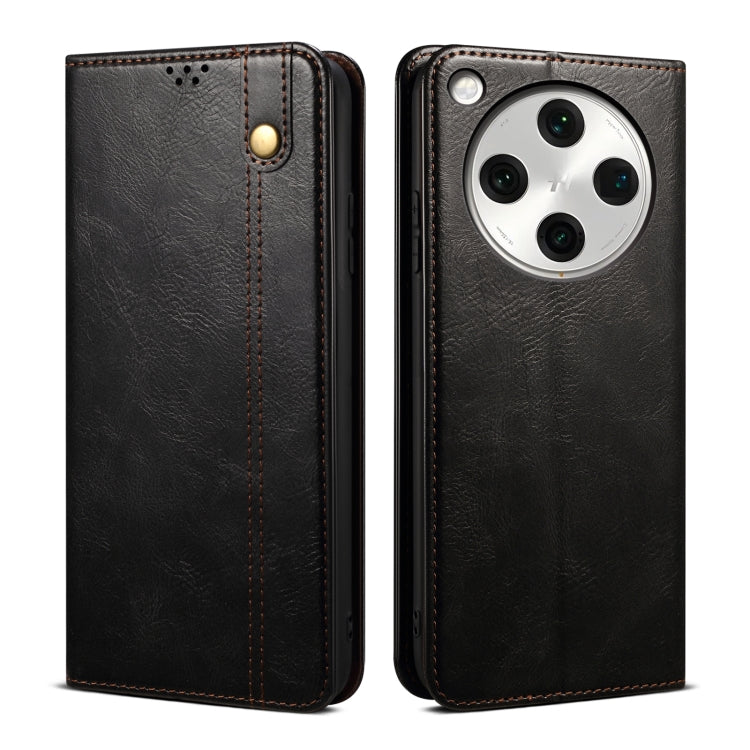 Oil Wax Crazy Horse Texture Leather Phone Case