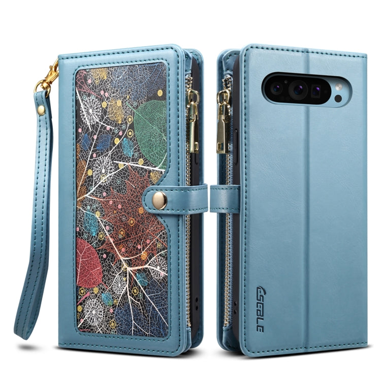 ESEBLE Star Series Lanyard Zipper Wallet RFID Leather Case