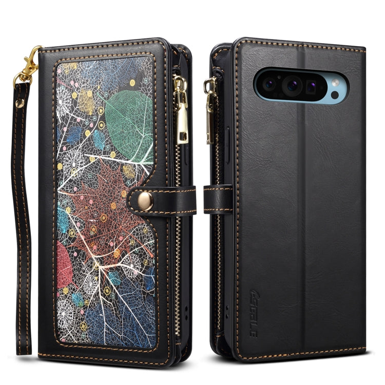 ESEBLE Star Series Lanyard Zipper Wallet RFID Leather Case
