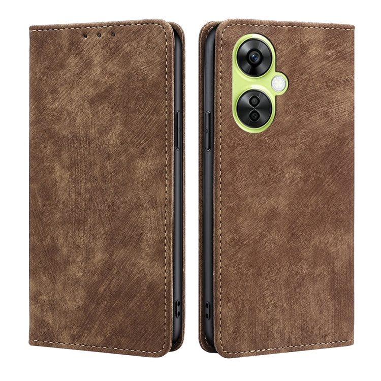 RFID Anti-theft Brush Magnetic Leather Phone Case