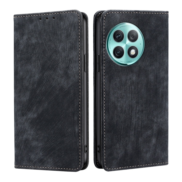 RFID Anti-theft Brush Magnetic Leather Phone Case, For OnePlus Ace 3V 5G, For OnePlus Nord CE4, For OnePlus Ace 2 Pro, For OnePlus Nord CE3 5G, For OnePlus Nord CE 3 Lite 5G