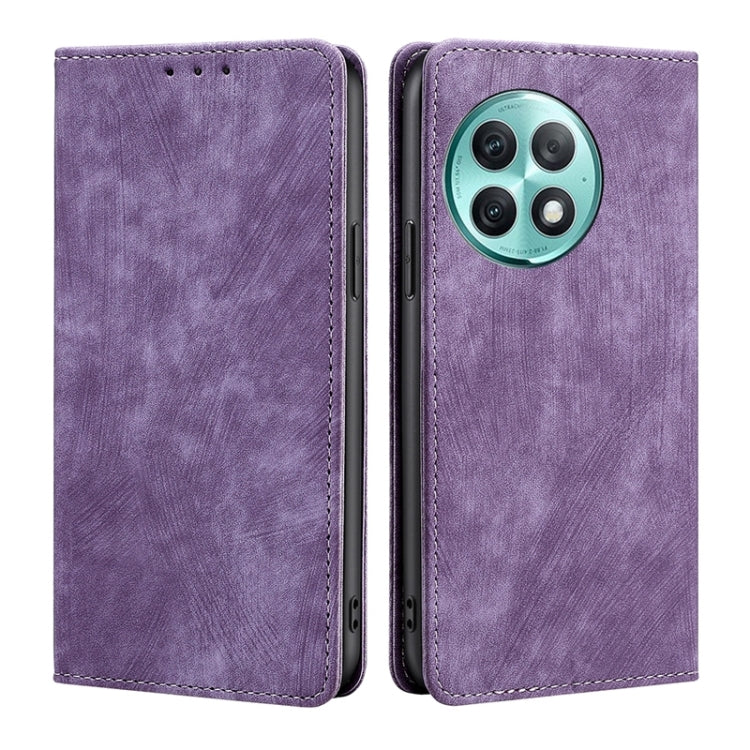 RFID Anti-theft Brush Magnetic Leather Phone Case, For OnePlus Ace 3V 5G, For OnePlus Nord CE4, For OnePlus Ace 2 Pro, For OnePlus Nord CE3 5G, For OnePlus Nord CE 3 Lite 5G