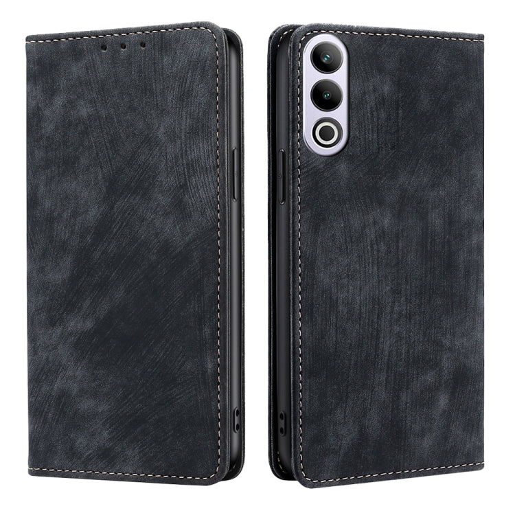 RFID Anti-theft Brush Magnetic Leather Phone Case, For OnePlus Ace 3V 5G, For OnePlus Nord CE4, For OnePlus Ace 2 Pro, For OnePlus Nord CE3 5G, For OnePlus Nord CE 3 Lite 5G