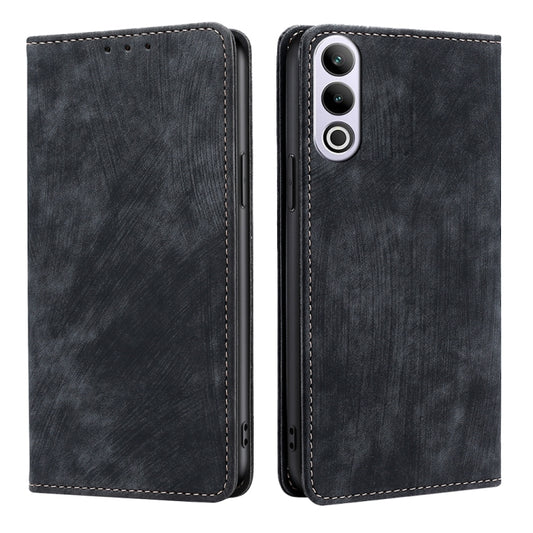 RFID Anti-theft Brush Magnetic Leather Phone Case, For OnePlus Ace 3V 5G, For OnePlus Nord CE4, For OnePlus Ace 2 Pro, For OnePlus Nord CE3 5G, For OnePlus Nord CE 3 Lite 5G