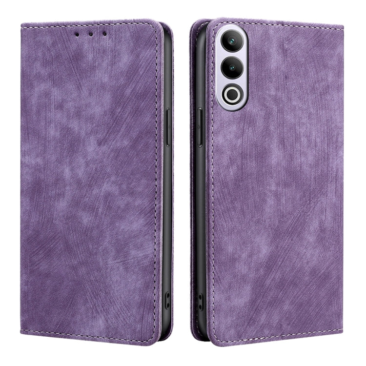 RFID Anti-theft Brush Magnetic Leather Phone Case, For OnePlus Ace 3V 5G, For OnePlus Nord CE4, For OnePlus Ace 2 Pro, For OnePlus Nord CE3 5G, For OnePlus Nord CE 3 Lite 5G