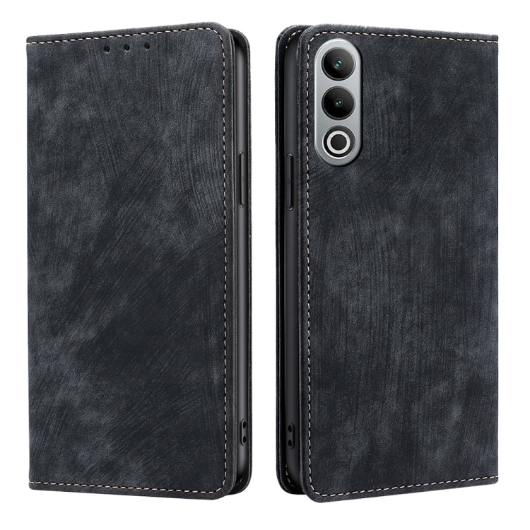 RFID Anti-theft Brush Magnetic Leather Phone Case, For OnePlus Ace 3V 5G, For OnePlus Nord CE4, For OnePlus Ace 2 Pro, For OnePlus Nord CE3 5G, For OnePlus Nord CE 3 Lite 5G