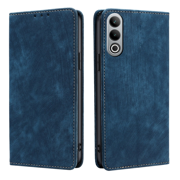 RFID Anti-theft Brush Magnetic Leather Phone Case, For OnePlus Ace 3V 5G, For OnePlus Nord CE4, For OnePlus Ace 2 Pro, For OnePlus Nord CE3 5G, For OnePlus Nord CE 3 Lite 5G