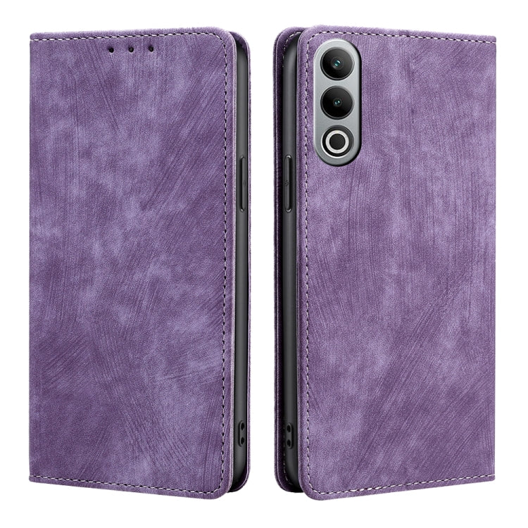 RFID Anti-theft Brush Magnetic Leather Phone Case, For OnePlus Ace 3V 5G, For OnePlus Nord CE4, For OnePlus Ace 2 Pro, For OnePlus Nord CE3 5G, For OnePlus Nord CE 3 Lite 5G