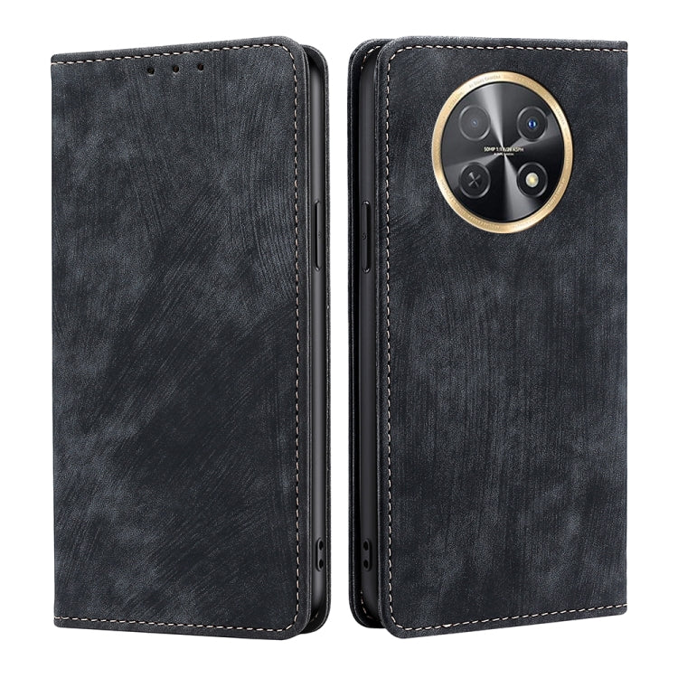 RFID Anti-theft Brush Magnetic Leather Phone Case, For Huawei Mate 60, For Huawei Enjoy 60 Pro / nova 11i, For Huawei Enjoy 60X, For Huawei nova 11 Pro 4G / 11 Ultra 4G, For Huawei nova 11 4G