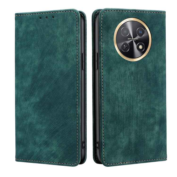 RFID Anti-theft Brush Magnetic Leather Phone Case, For Huawei Enjoy 60X, For Huawei nova 11 Pro 4G / 11 Ultra 4G, For Huawei nova 11 4G