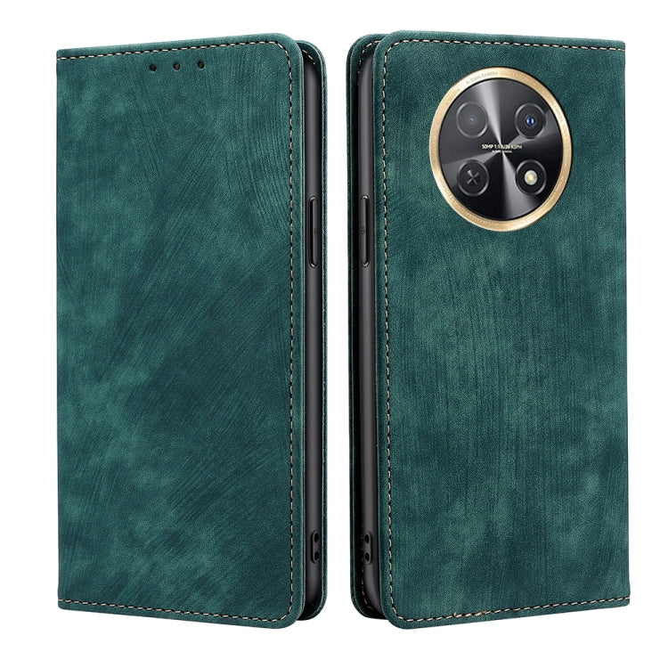 RFID Anti-theft Brush Magnetic Leather Phone Case, For Huawei Mate 60, For Huawei Enjoy 60 Pro / nova 11i, For Huawei Enjoy 60X, For Huawei nova 11 Pro 4G / 11 Ultra 4G, For Huawei nova 11 4G