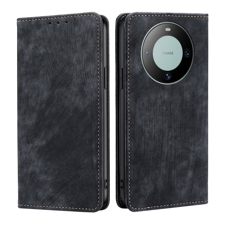 RFID Anti-theft Brush Magnetic Leather Phone Case, For Huawei Mate 60, For Huawei Enjoy 60 Pro / nova 11i, For Huawei Enjoy 60X, For Huawei nova 11 Pro 4G / 11 Ultra 4G, For Huawei nova 11 4G