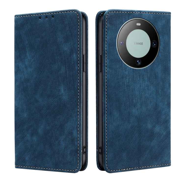RFID Anti-theft Brush Magnetic Leather Phone Case, For Huawei nova 14 5G, For Huawei Pura 70 Pro / Pro+, For Huawei Pura 70 Ultra, For Huawei nova 12i 4G, For Huawei Pura 70, For Huawei nova 12 5G, For Huawei Mate 60 Pro / Pro+, For Huawei Mate 60     ...