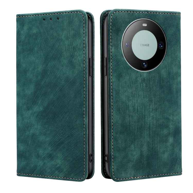 RFID Anti-theft Brush Magnetic Leather Phone Case, For Huawei nova 14 5G, For Huawei Pura 70 Pro / Pro+, For Huawei Pura 70 Ultra, For Huawei nova 12i 4G, For Huawei Pura 70, For Huawei nova 12 5G, For Huawei Mate 60 Pro / Pro+, For Huawei Mate 60     ...