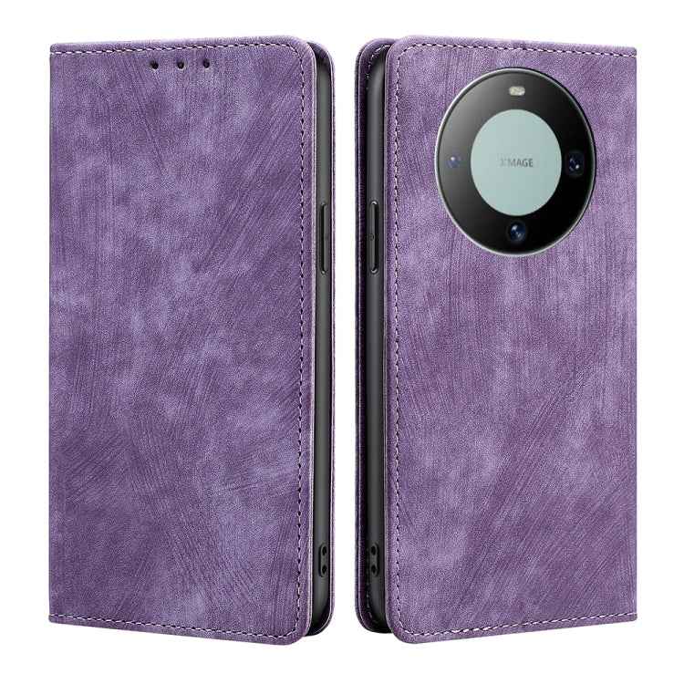 RFID Anti-theft Brush Magnetic Leather Phone Case, For Huawei nova 14 5G, For Huawei Pura 70 Pro / Pro+, For Huawei Pura 70 Ultra, For Huawei nova 12i 4G, For Huawei Pura 70, For Huawei nova 12 5G, For Huawei Mate 60 Pro / Pro+, For Huawei Mate 60     ...