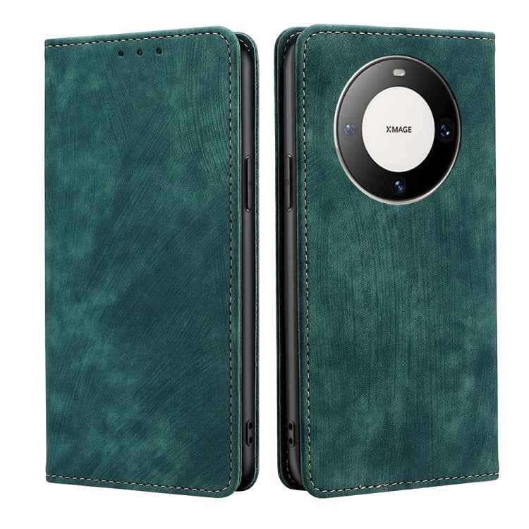 RFID Anti-theft Brush Magnetic Leather Phone Case, For Huawei nova 14 5G, For Huawei Pura 70 Pro / Pro+, For Huawei Pura 70 Ultra, For Huawei nova 12i 4G, For Huawei Pura 70, For Huawei nova 12 5G, For Huawei Mate 60 Pro / Pro+, For Huawei Mate 60     ...