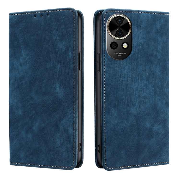 RFID Anti-theft Brush Magnetic Leather Phone Case, For Huawei nova 14 5G, For Huawei Pura 70 Pro / Pro+, For Huawei Pura 70 Ultra, For Huawei nova 12i 4G, For Huawei Pura 70, For Huawei nova 12 5G, For Huawei Mate 60 Pro / Pro+, For Huawei Mate 60     ...