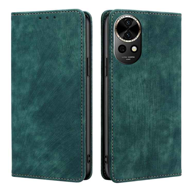 RFID Anti-theft Brush Magnetic Leather Phone Case, For Huawei nova 14 5G, For Huawei Pura 70 Pro / Pro+, For Huawei Pura 70 Ultra, For Huawei nova 12i 4G, For Huawei Pura 70, For Huawei nova 12 5G, For Huawei Mate 60 Pro / Pro+, For Huawei Mate 60     ...