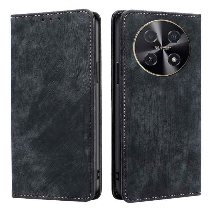 RFID Anti-theft Brush Magnetic Leather Phone Case, For Huawei nova 14 5G, For Huawei Pura 70 Pro / Pro+, For Huawei Pura 70 Ultra, For Huawei nova 12i 4G, For Huawei Pura 70, For Huawei nova 12 5G, For Huawei Mate 60 Pro / Pro+, For Huawei Mate 60     ...