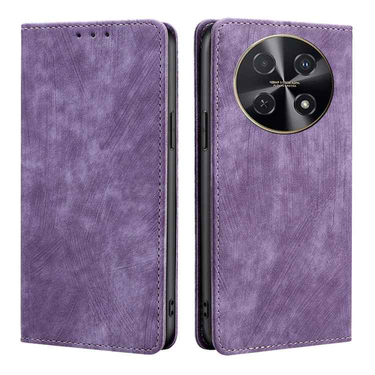 RFID Anti-theft Brush Magnetic Leather Phone Case, For Huawei nova 14 5G, For Huawei Pura 70 Pro / Pro+, For Huawei Pura 70 Ultra, For Huawei nova 12i 4G, For Huawei Pura 70, For Huawei nova 12 5G, For Huawei Mate 60 Pro / Pro+, For Huawei Mate 60     ...