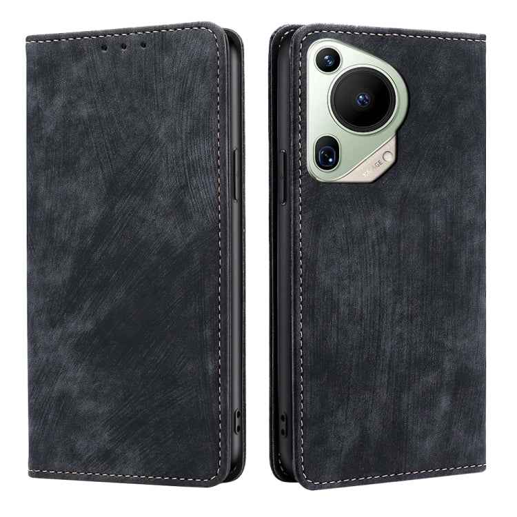 RFID Anti-theft Brush Magnetic Leather Phone Case, For Huawei nova 14 5G, For Huawei Pura 70 Pro / Pro+, For Huawei Pura 70 Ultra, For Huawei nova 12i 4G, For Huawei Pura 70, For Huawei nova 12 5G, For Huawei Mate 60 Pro / Pro+, For Huawei Mate 60     ...
