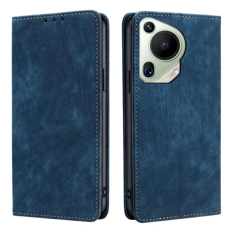 RFID Anti-theft Brush Magnetic Leather Phone Case, For Huawei nova 14 5G, For Huawei Pura 70 Pro / Pro+, For Huawei Pura 70 Ultra, For Huawei nova 12i 4G, For Huawei Pura 70, For Huawei nova 12 5G, For Huawei Mate 60 Pro / Pro+, For Huawei Mate 60     ...