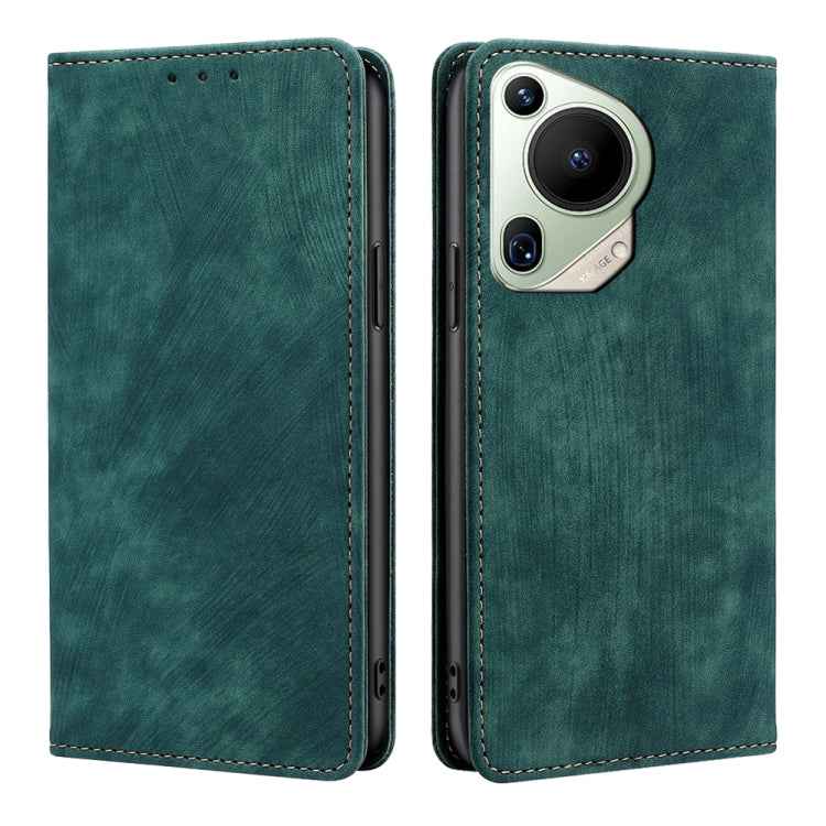 RFID Anti-theft Brush Magnetic Leather Phone Case, For Huawei nova 14 5G, For Huawei Pura 70 Pro / Pro+, For Huawei Pura 70 Ultra, For Huawei nova 12i 4G, For Huawei Pura 70, For Huawei nova 12 5G, For Huawei Mate 60 Pro / Pro+, For Huawei Mate 60     ...