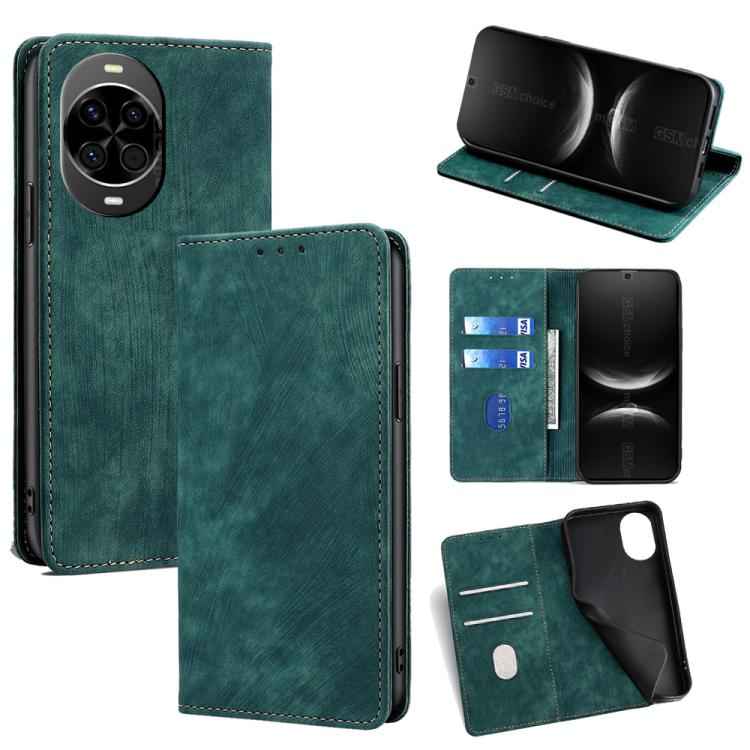 RFID Anti-theft Brush Magnetic Leather Phone Case, For Huawei nova 14 5G, For Huawei Pura 70 Pro / Pro+, For Huawei Pura 70 Ultra, For Huawei nova 12i 4G, For Huawei Pura 70, For Huawei nova 12 5G, For Huawei Mate 60 Pro / Pro+, For Huawei Mate 60     ...