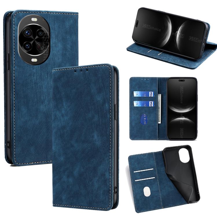 RFID Anti-theft Brush Magnetic Leather Phone Case, For Huawei nova 14 Ultra 5G, For Huawei nova 14 Pro 5G, For Huawei nova 14 5G, For Huawei Pura 70 Pro / Pro+, For Huawei Pura 70 Ultra, For Huawei nova 12i 4G, For Huawei Pura 70, For Huawei nova 12 5G...