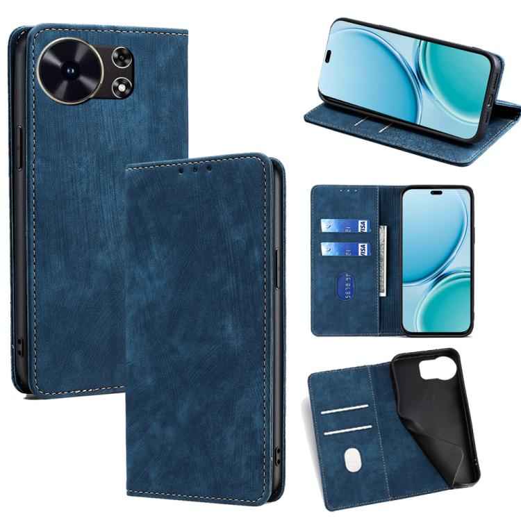 RFID Anti-theft Brush Magnetic Leather Phone Case, For Huawei nova 15 Ultra, For Huawei nova 15 Pro, For Huawei nova 15, For Huawei Mate 80 Pro Max 5G, For Huawei Mate 80 5G, For Huawei Maimang 40 5G, For Huawei Pura 80 5G, For Huawei nova 14 Ultra 5G ...