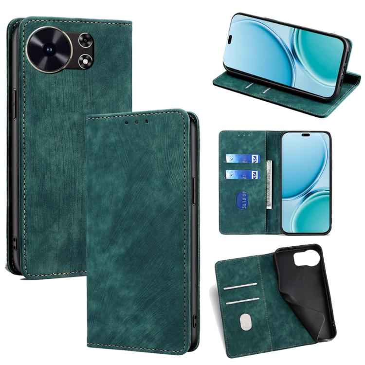 RFID Anti-theft Brush Magnetic Leather Phone Case, For Huawei nova 15 Ultra, For Huawei nova 15 Pro, For Huawei nova 15, For Huawei Mate 80 Pro Max 5G, For Huawei Mate 80 5G, For Huawei Maimang 40 5G, For Huawei Pura 80 5G, For Huawei nova 14 Ultra 5G ...