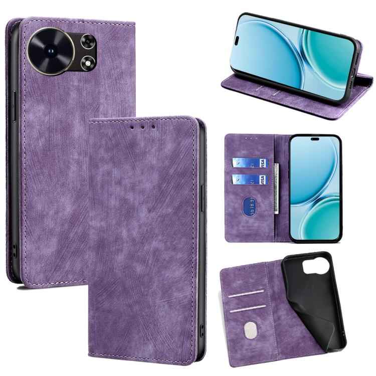 RFID Anti-theft Brush Magnetic Leather Phone Case, For Huawei nova 15 Ultra, For Huawei nova 15 Pro, For Huawei nova 15, For Huawei Mate 80 Pro Max 5G, For Huawei Mate 80 5G, For Huawei Maimang 40 5G, For Huawei Pura 80 5G, For Huawei nova 14 Ultra 5G ...