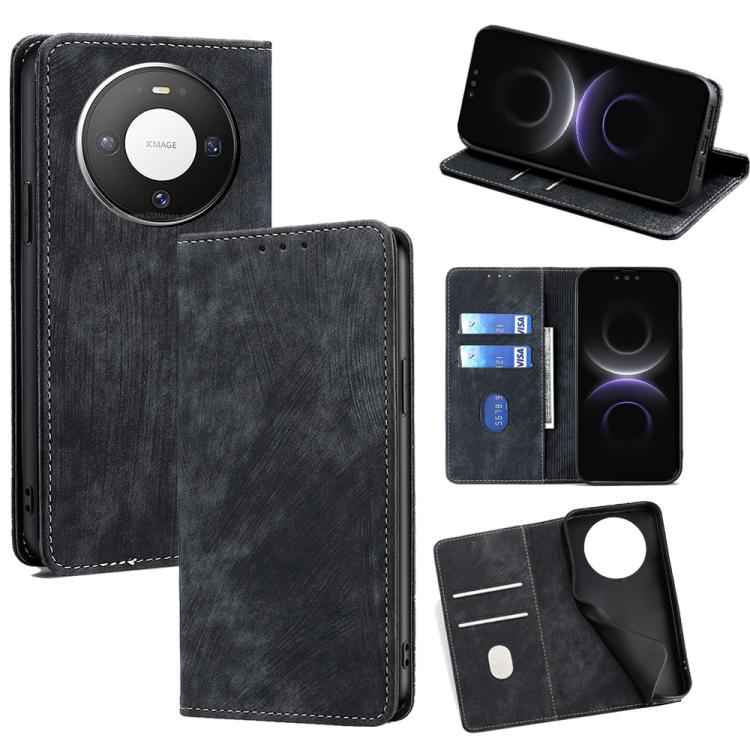 RFID Anti-theft Brush Magnetic Leather Phone Case, For Huawei nova 15 Ultra, For Huawei nova 15 Pro, For Huawei nova 15, For Huawei Mate 80 Pro Max 5G, For Huawei Mate 80 5G, For Huawei Maimang 40 5G, For Huawei Pura 80 5G, For Huawei nova 14 Ultra 5G ...