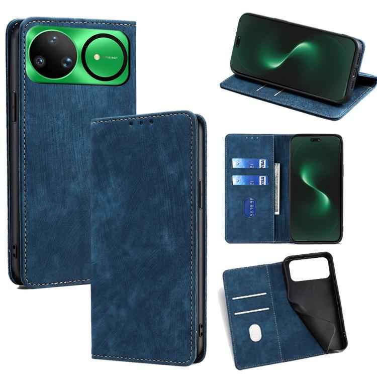 RFID Anti-theft Brush Magnetic Leather Phone Case, For Huawei nova 15 Ultra, For Huawei nova 15 Pro, For Huawei nova 15, For Huawei Mate 80 Pro Max 5G, For Huawei Mate 80 5G, For Huawei Maimang 40 5G, For Huawei Pura 80 5G, For Huawei nova 14 Ultra 5G ...