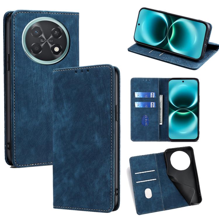 RFID Anti-theft Brush Magnetic Leather Phone Case, For Huawei Enjoy 90 Pro Max 5G, For Huawei Enjoy 90 Plus 5G, For Huawei nova 15 Ultra, For Huawei nova 15 Pro, For Huawei nova 15, For Huawei Mate 80 Pro Max 5G, For Huawei Mate 80 5G                  ...