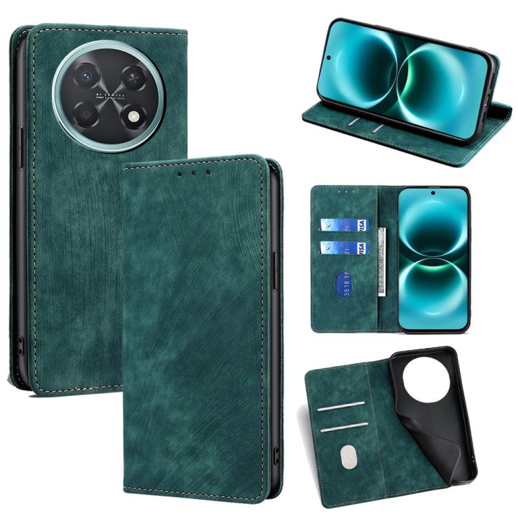 RFID Anti-theft Brush Magnetic Leather Phone Case, For Huawei Enjoy 90 Pro Max 5G, For Huawei Enjoy 90 Plus 5G, For Huawei nova 15 Ultra, For Huawei nova 15 Pro, For Huawei nova 15, For Huawei Mate 80 Pro Max 5G, For Huawei Mate 80 5G                  ...