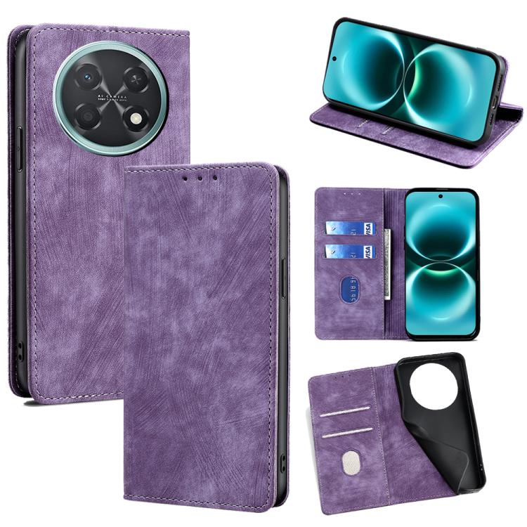 RFID Anti-theft Brush Magnetic Leather Phone Case, For Huawei Enjoy 90 Pro Max 5G, For Huawei Enjoy 90 Plus 5G, For Huawei nova 15 Ultra, For Huawei nova 15 Pro, For Huawei nova 15, For Huawei Mate 80 Pro Max 5G, For Huawei Mate 80 5G                  ...