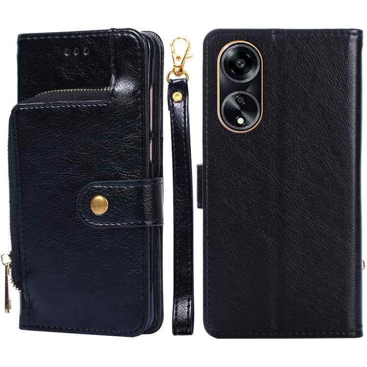 Zipper Bag Leather Phone Case, For OPPO Reno10 Pro+ 5G, For OPPO A1 5G