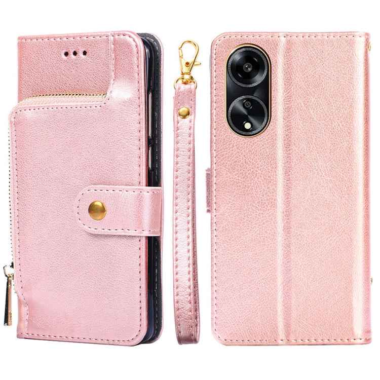 Zipper Bag Leather Phone Case, For OPPO Reno10 Pro+ 5G, For OPPO A1 5G