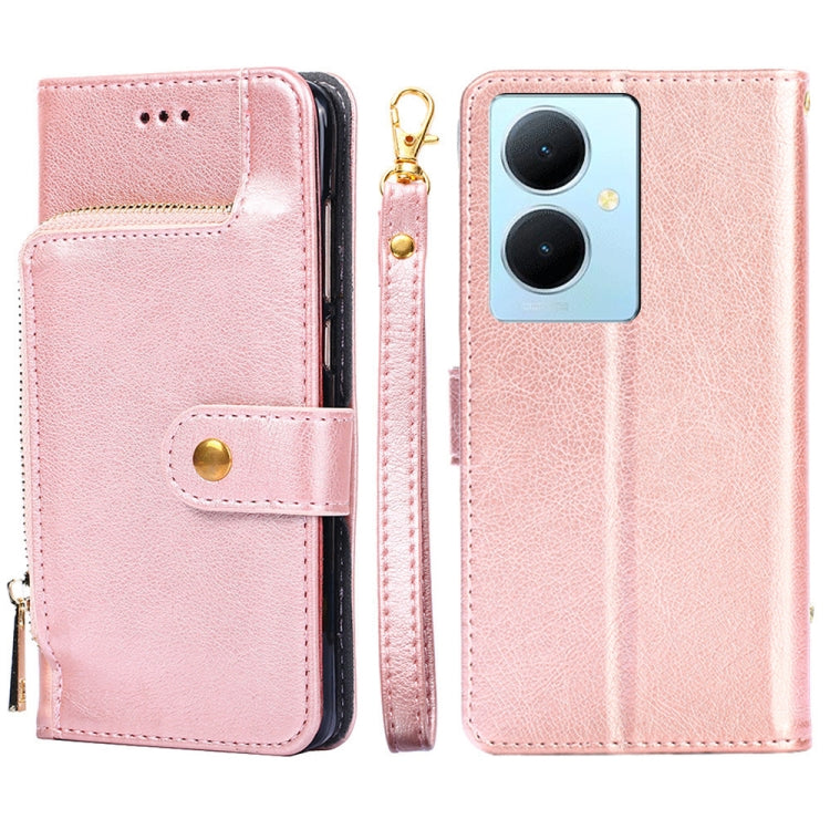 Zipper Bag Leather Phone Case, For vivo iQOO Z9 Turbo, For vivo Y03 4G, For vivo Y100 5G IDN, For vivo Y78 Plus 5G