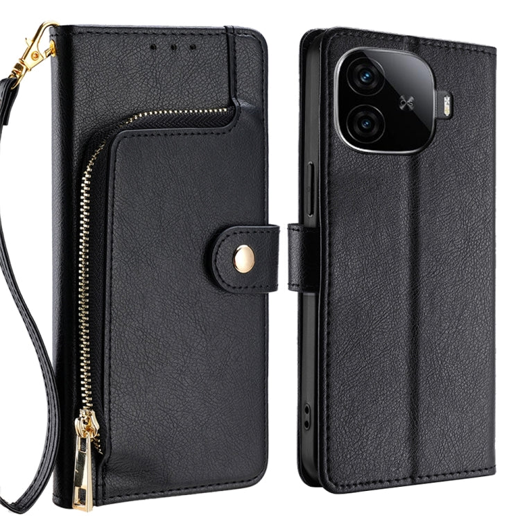 Zipper Bag Leather Phone Case, For vivo iQOO Z9 Turbo, For vivo Y03 4G, For vivo Y100 5G IDN, For vivo Y78 Plus 5G