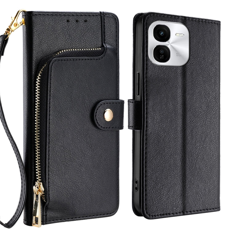 Zipper Bag Leather Phone Case, For vivo X100s, For vivo Y38 5G / T3x Global, For vivo V30e 5G Global, For vivo iQOO Z9x 5G, For vivo iQOO Z9 Turbo, For vivo Y03 4G, For vivo Y100 5G IDN, For vivo Y78 Plus 5G