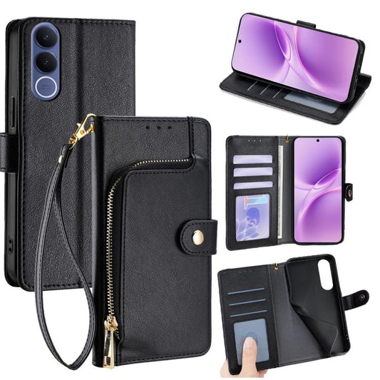 Zipper Bag Leather Phone Case, For vivo V70 FE 5G, For vivo Y05 4G, For vivo Y500i 5G, For vivo S50 Pro mini 5G, For vivo S50 5G, For vivo X300 Pro 5G, For vivo X300 5G, For vivo Y31 5G 2025, For vivo V60 Lite 5G Global, For vivo V60 5G Global         ...
