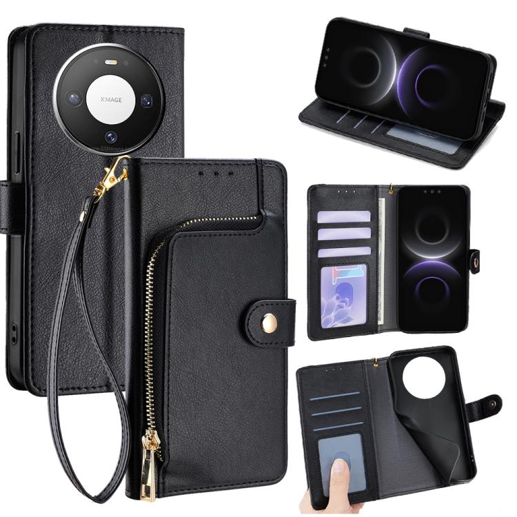 Zipper Bag Leather Phone Case, For Huawei nova 15 Ultra, For Huawei nova 15 Pro, For Huawei nova 15, For Huawei Mate 80 Pro Max 5G, For Huawei Mate 80 5G, For Huawei Maimang 40 5G, For Huawei Pura 80 5G, For Huawei nova 14 Ultra 5G                     ...